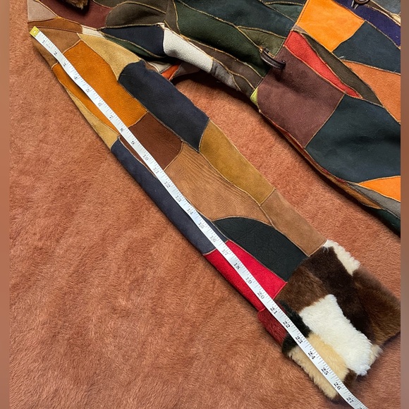 Vintage 1970’s Wilson’s Patchwork Sheep Jacket with Pelle Cuir Pencil Skirt - Picture 11 of 14